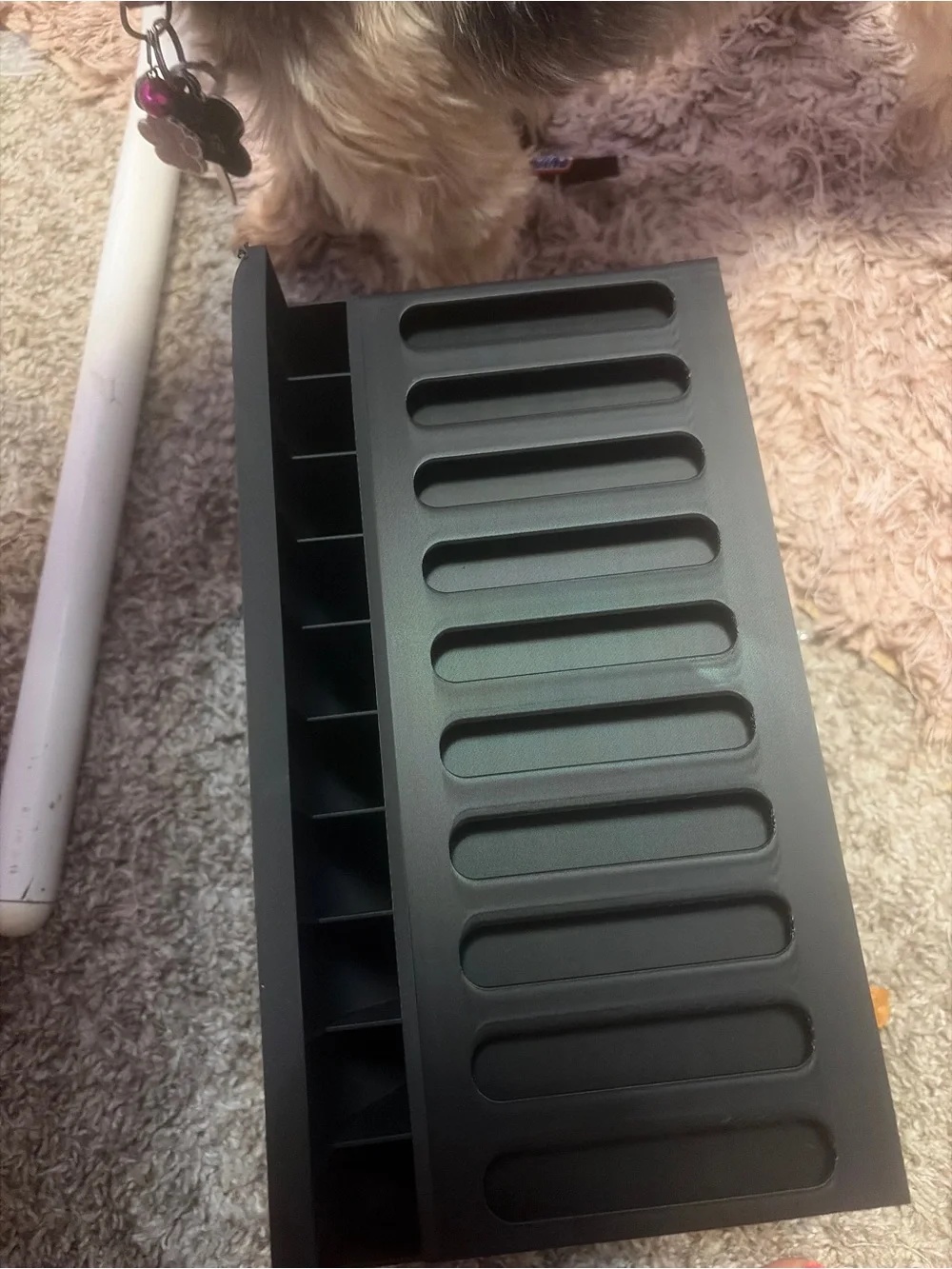 Black Plastic drink packet  Organizer Tray - Compact Home Storage